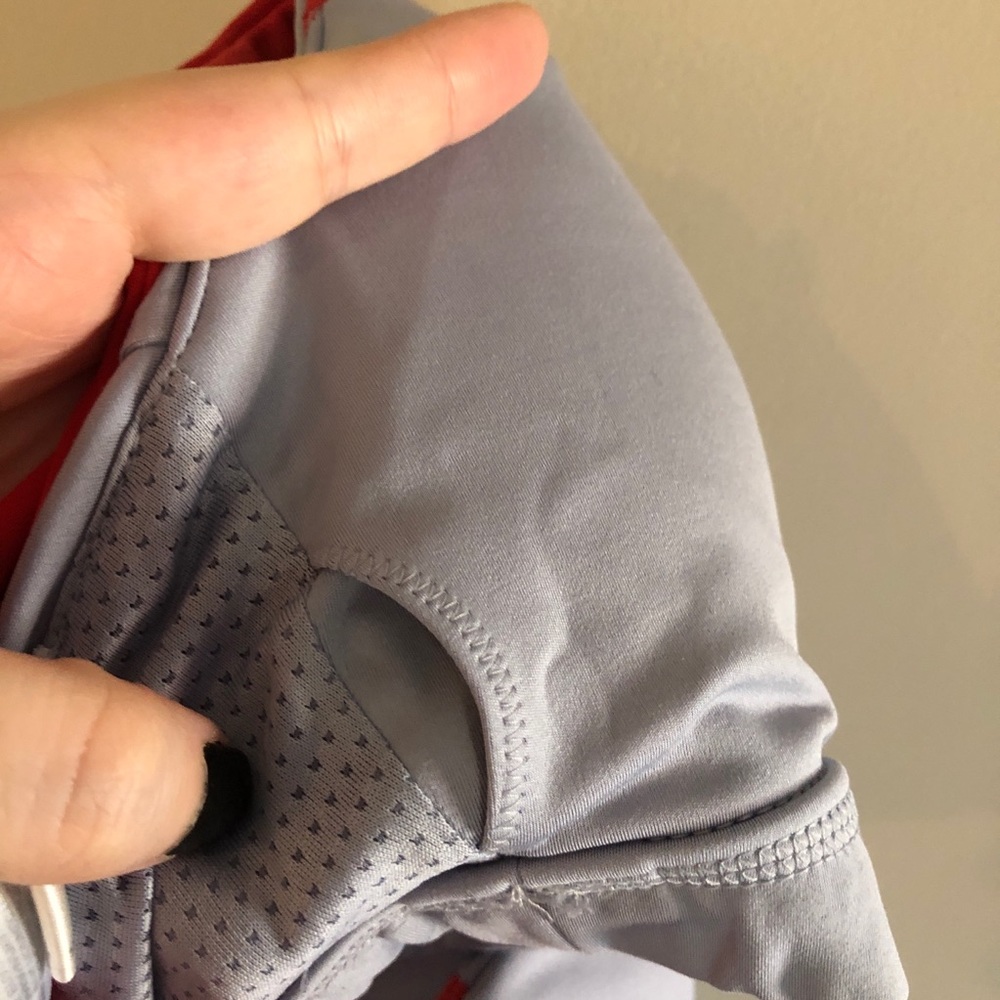 Reebok Red and Purple Racerback Speedwick Sports Bra - Picture 4 of 9